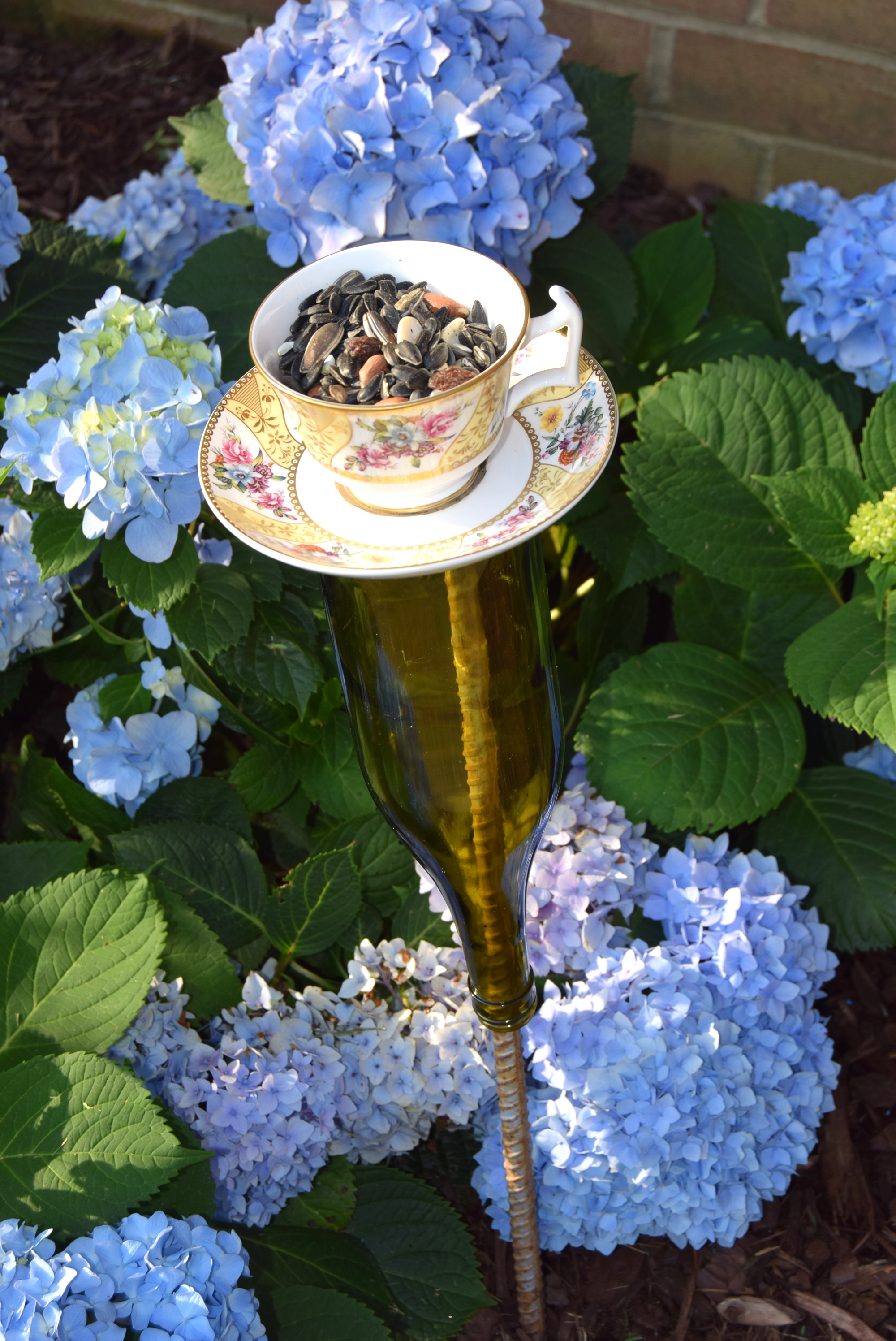 Upcycle Pretty Plates Into Fancy Bird Feeders Finding Your Good