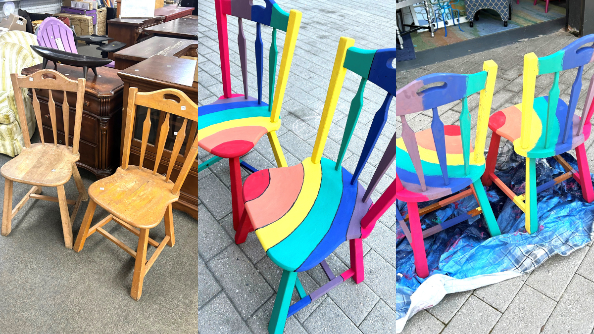 DIY How to Paint a Chair Pair to Show Your Pride Finding Your Good