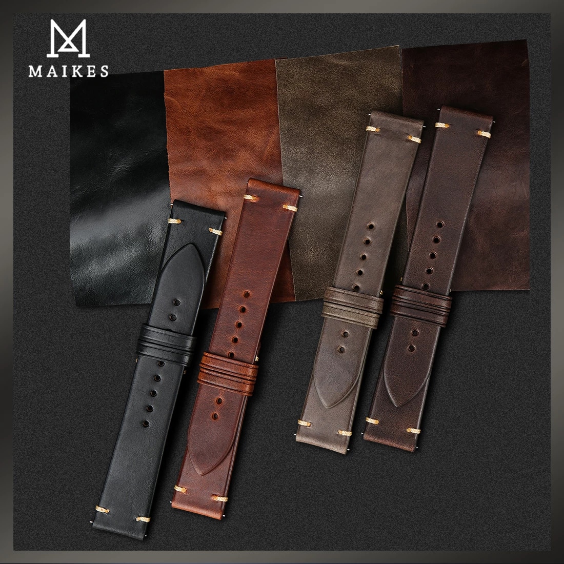 Release Watch Band Italy Vegetable Tanned Leather For Huawei Galaxy