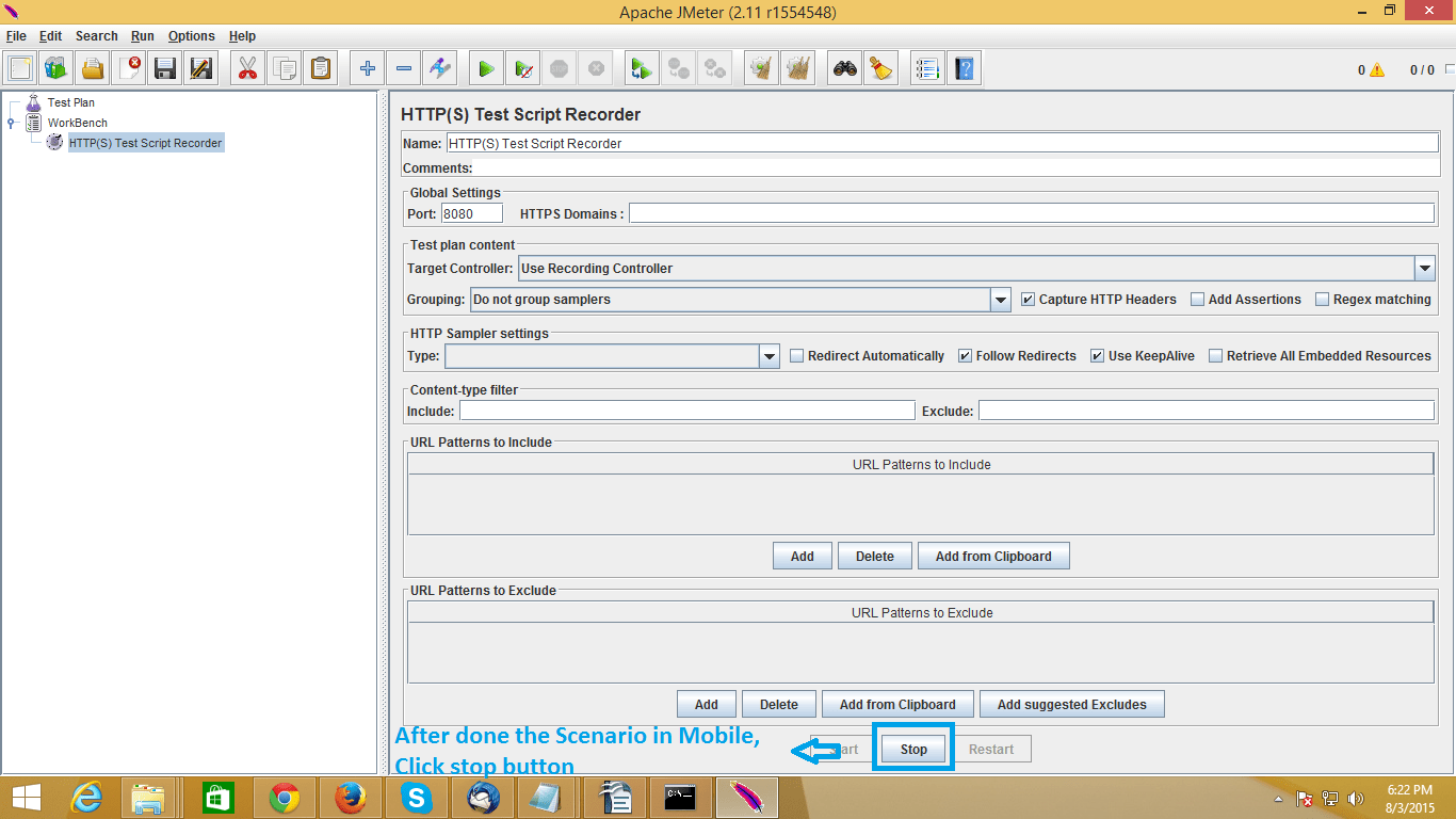 How to Connect the Android Mobile Device to JMETER?