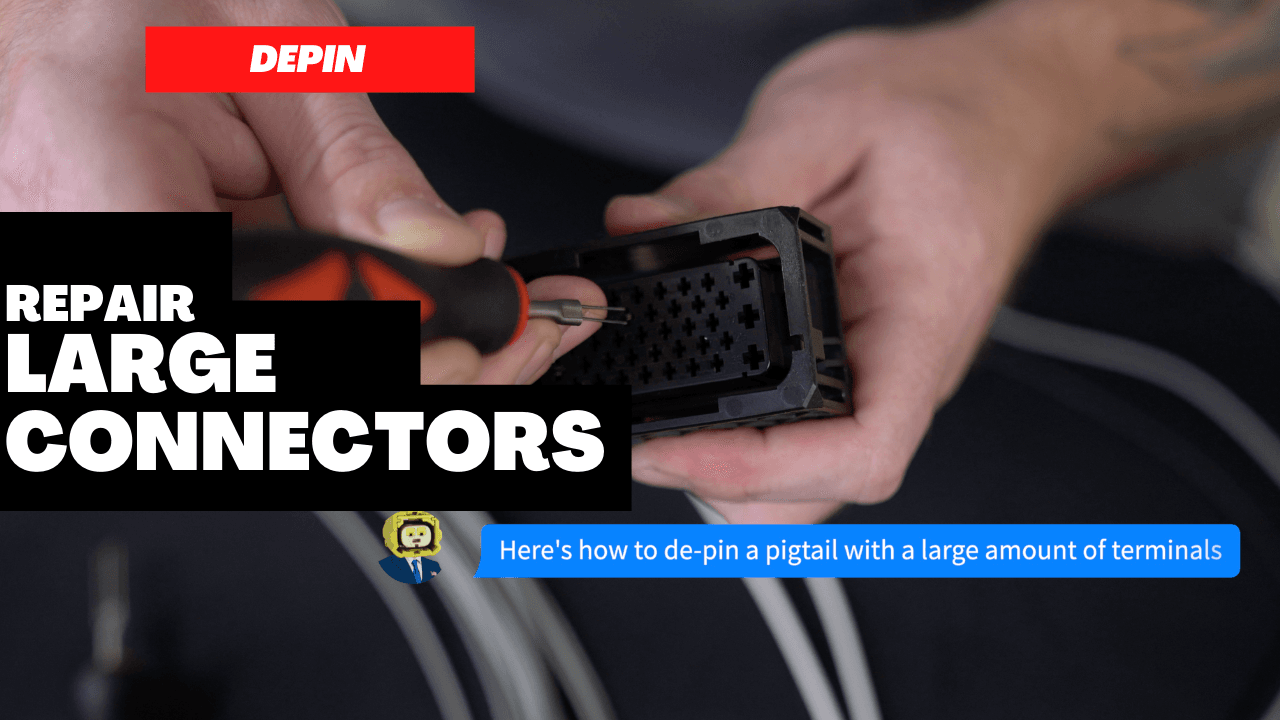 How to de-pin large type connectors | FindPigtails.com