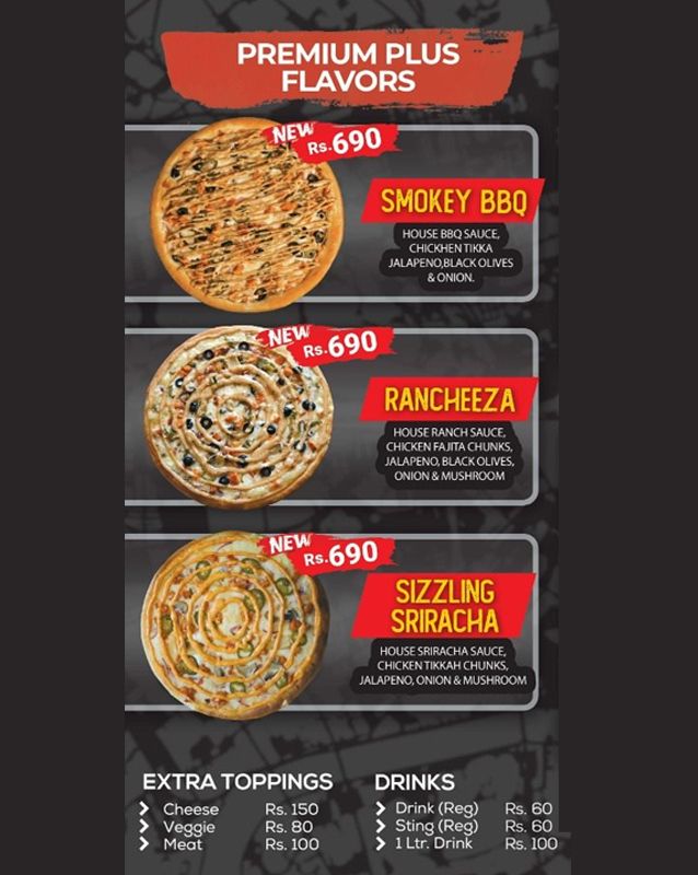Pizza 363 GulshaneIqbal Karachi Menu