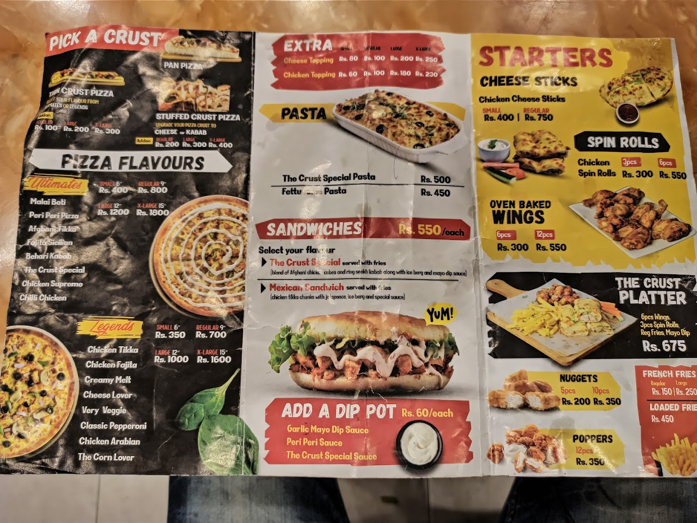 Crust Pizza Gujranwala Menu Find Pizza Menu Pizza Deals and Prices