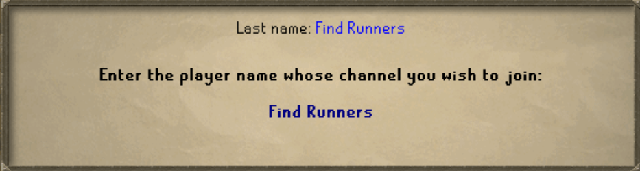 Findrunners OSRS clan chat