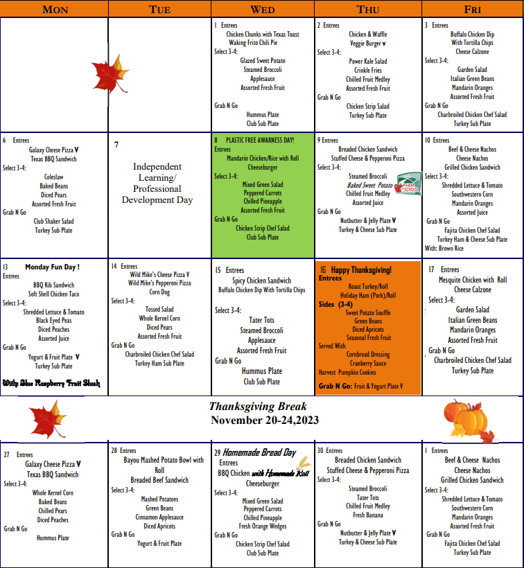 DeKalb County Schools Lunch Menu and Meal Programs FSL