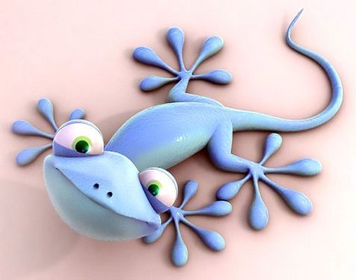 Cute 3D Lizard Tattoo Design 400_x_509_jpg