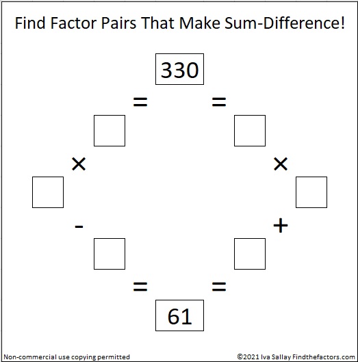 330 Christmas Factor Trees Find the Factors