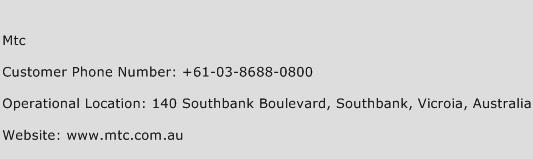 Mtc Contact Number Mtc Customer Service Number Mtc Toll Free Number