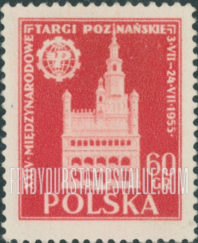 Value of polska 60 gr stamps