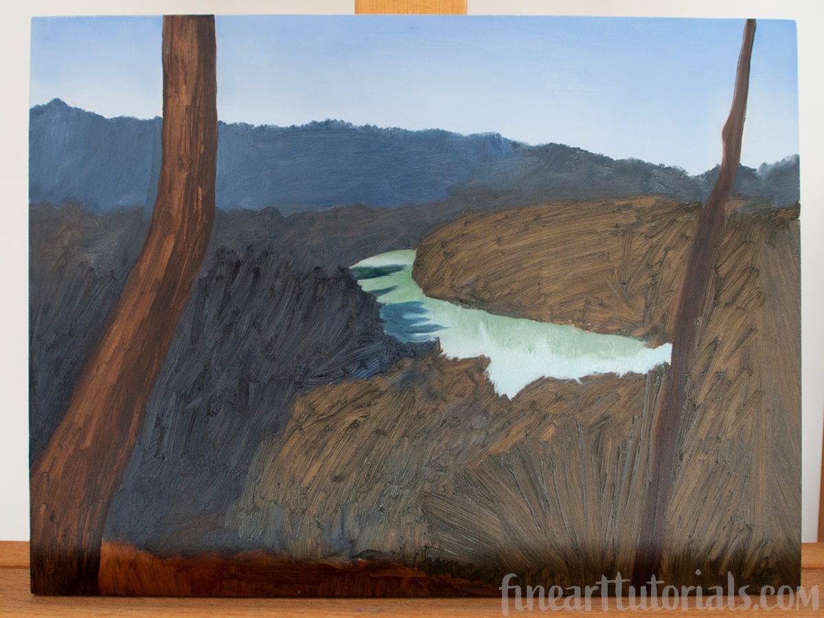 The Blocking In Technique for Oil and Acrylic Painting