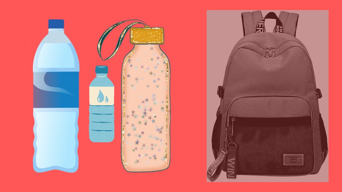 backpack with internal water bottle holder FineBackPack