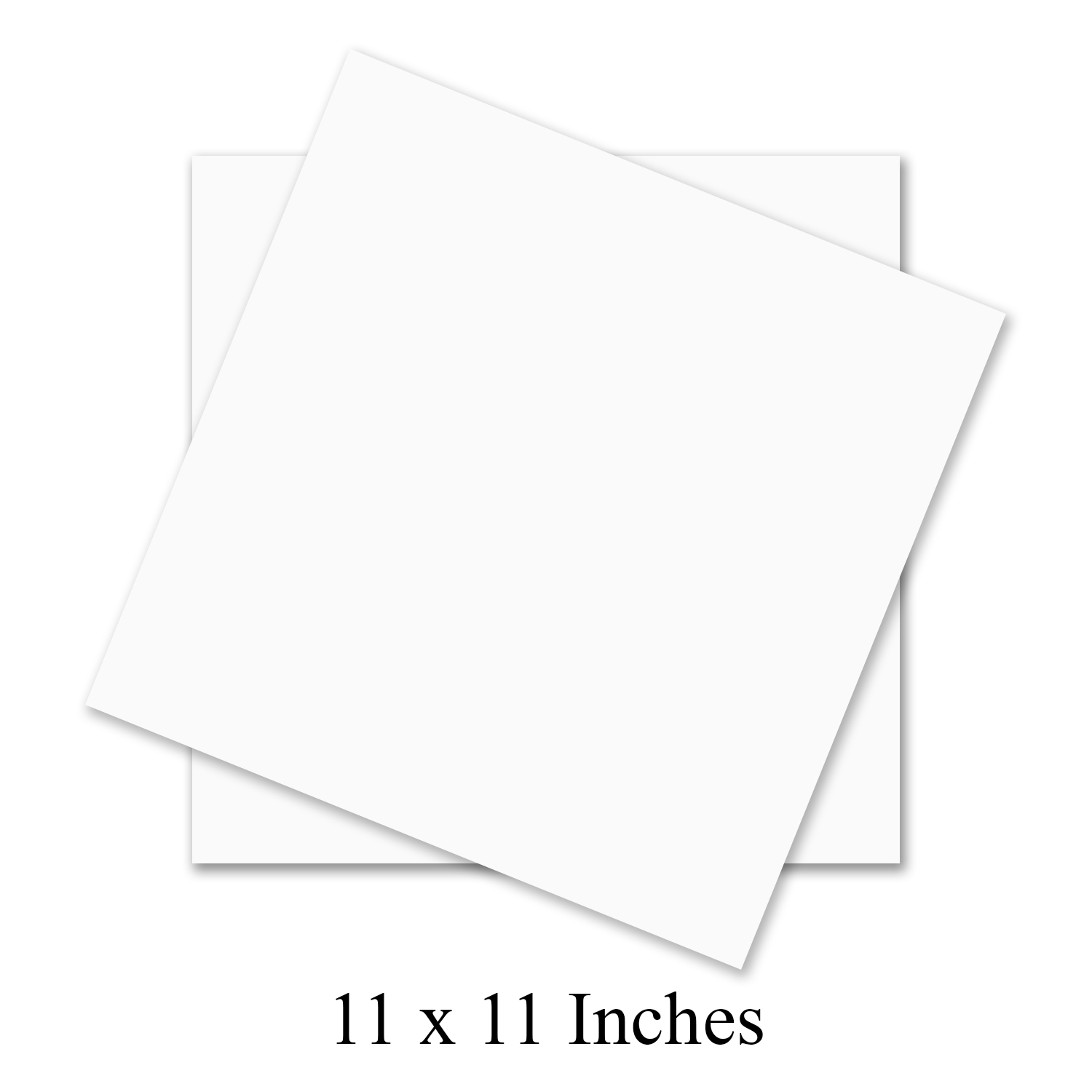 11" x 11" Square White Cardstock Bulk and Wholesale Fine Cardstock