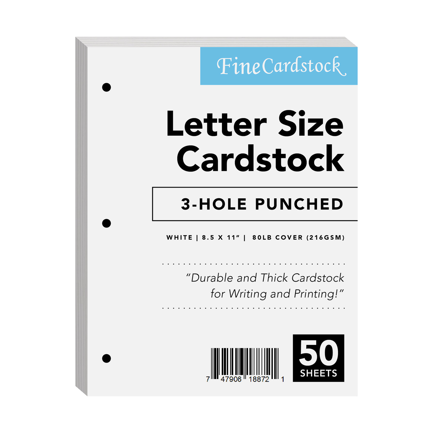 3Hole Punch Cardstock Bulk and Wholesale Fine Cardstock