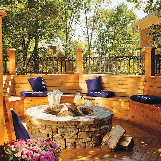 Cozy Fire Pit Benches