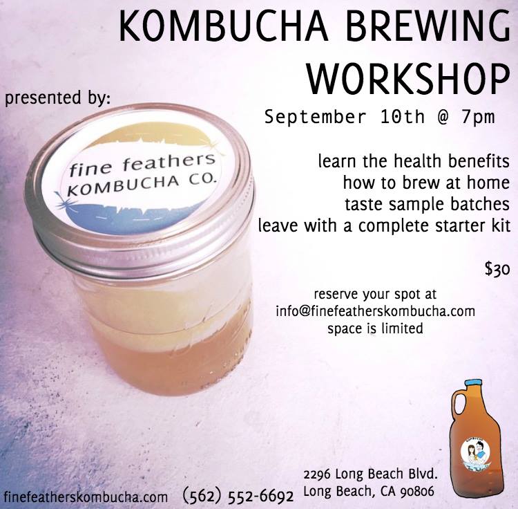 Fine Feathers KombuchaBrewing // Sept. 10th 2016 (SOLD OUT
