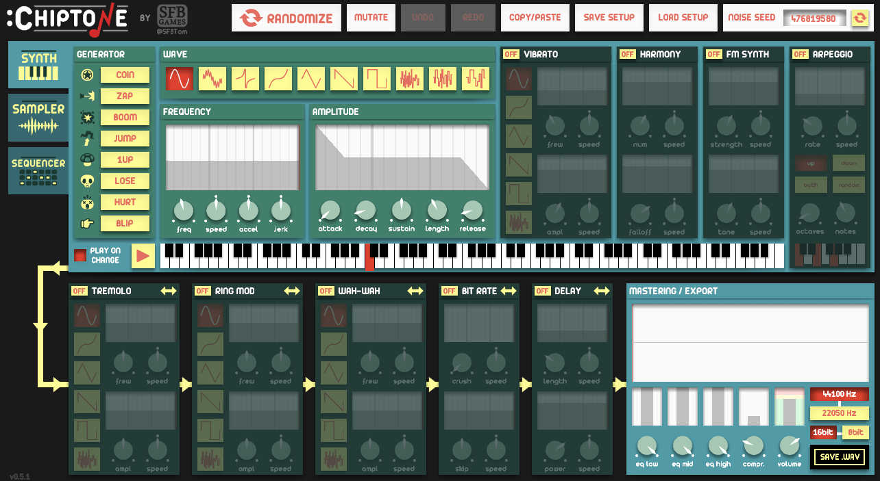 Chiptone A Free Sound Effects Maker FinePointCGI