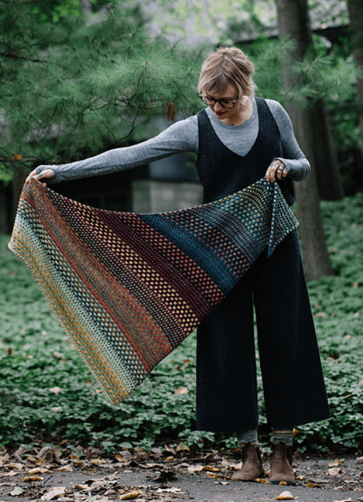 Andrea Mowry Nightshift Shawl Pattern Fine Points