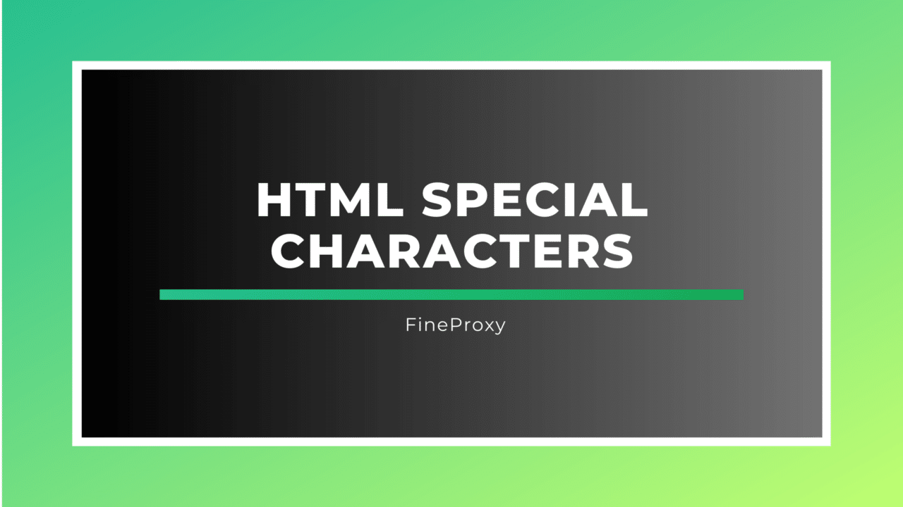 HTML Special Characters Symbol Codes, Decimal Codes, and Descriptions