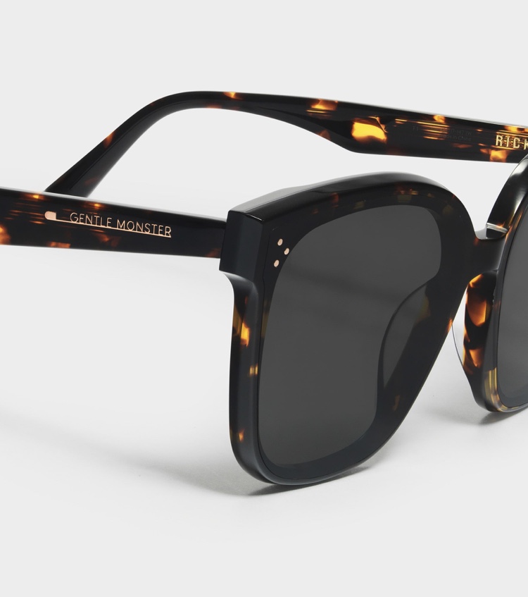 Gentle Monster Rick T1 Oversized Brown Tortoiseshell Framed Sunglasses