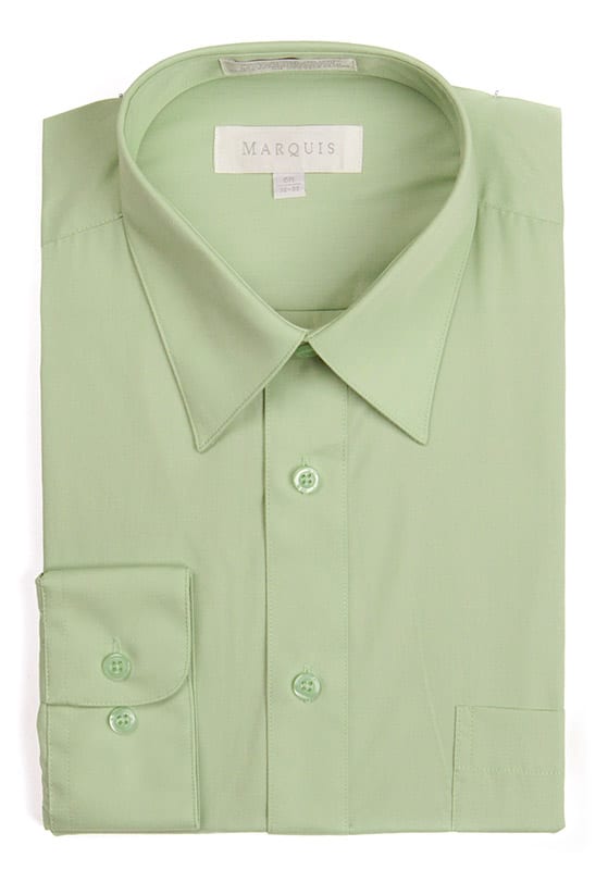 Marquis Sage Dress Shirt Fine Threads