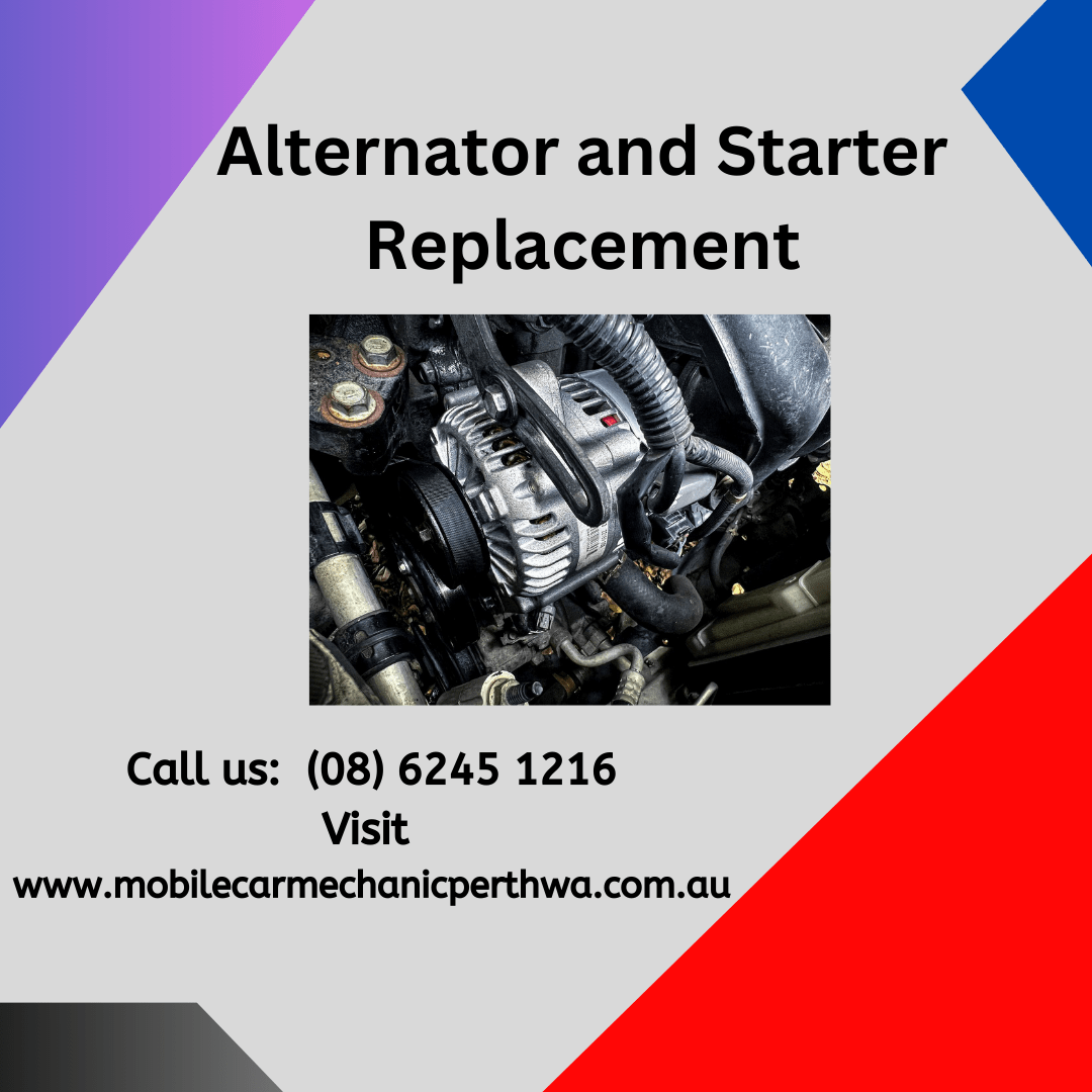 Mobile Car Mechanic Perth WA Alternator and Starter Replacement