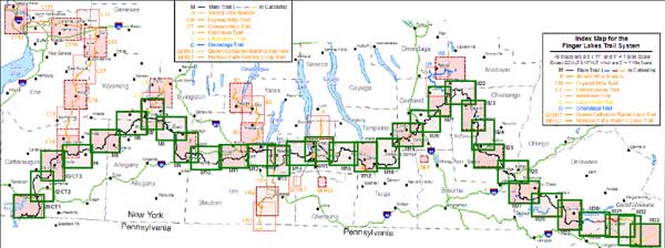 Finger Lakes Trail Map All Paper Maps Of The Main Finger Lakes Trail - 34 Or 31 Maps - Fingerlakes Trail Conference