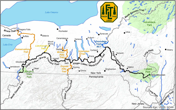 Finger Lakes Trail Map Plan Hikes & Go Hiking On Finger Lakes Trail | Finger Lakes Conference