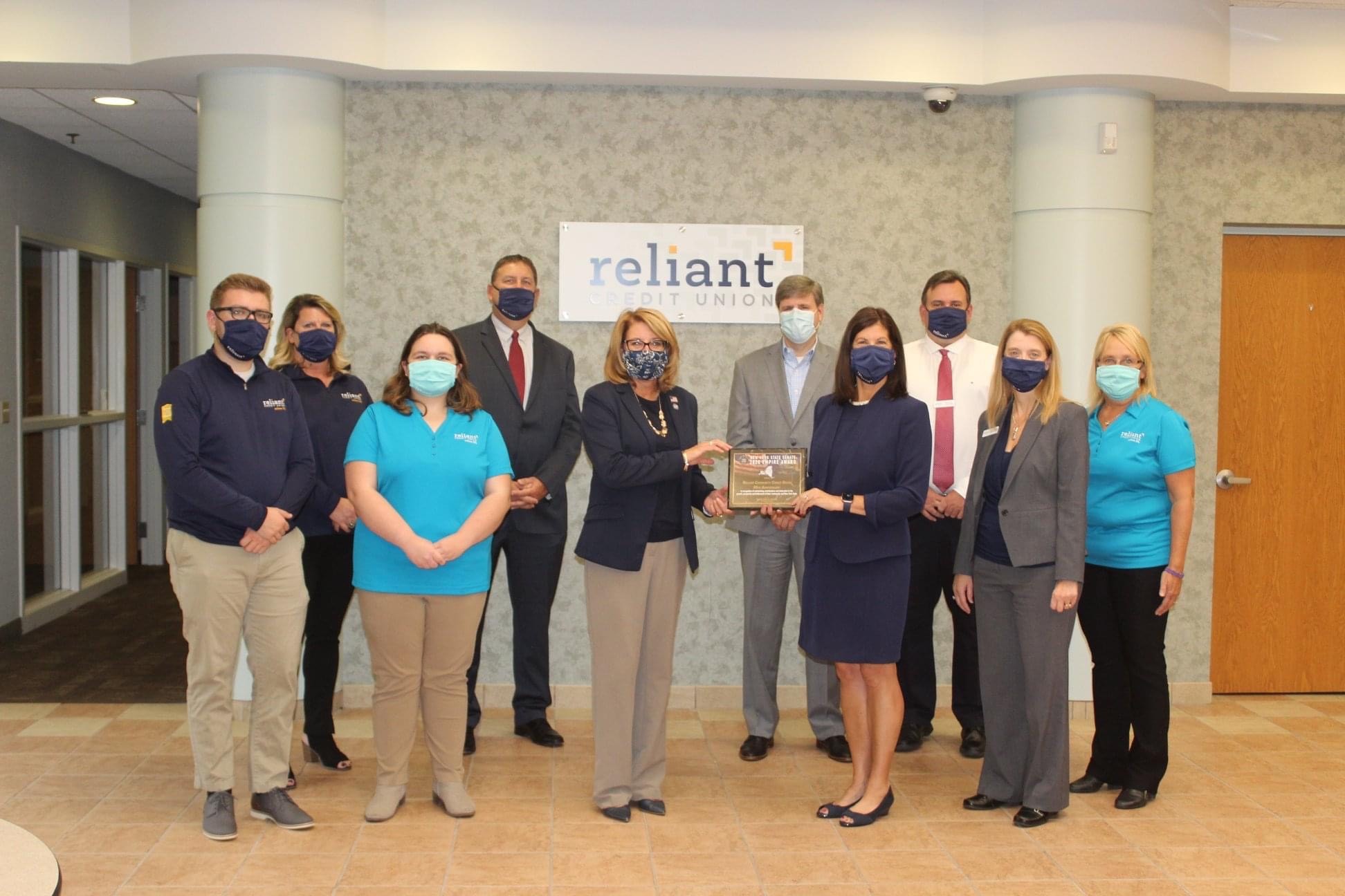 Finger Lakes Features Senator Helming Presents Reliant Credit Union