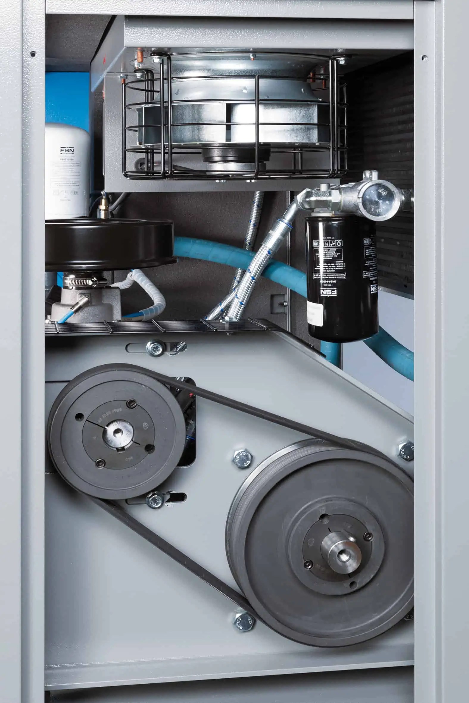 Screw compressor with belt transmission. PLUS 2213