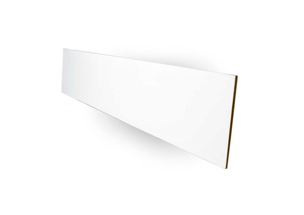 MDF Stair Riser, Bright White, No paint needed Finished Edge Technology