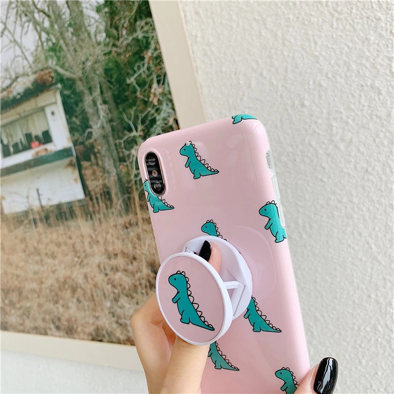 Cute Pink Dinosaur iPhone Case FINISHIFY