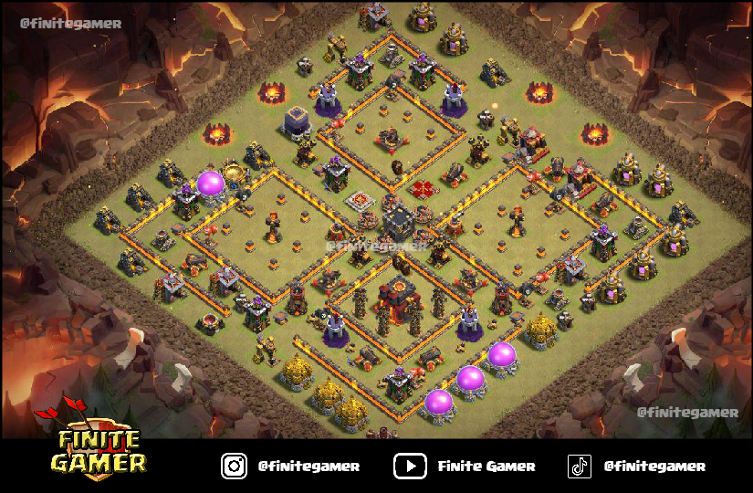 25 Best COC TH10 War Base Links 2023 (Anti 2 Star Bases) Finite Gamer