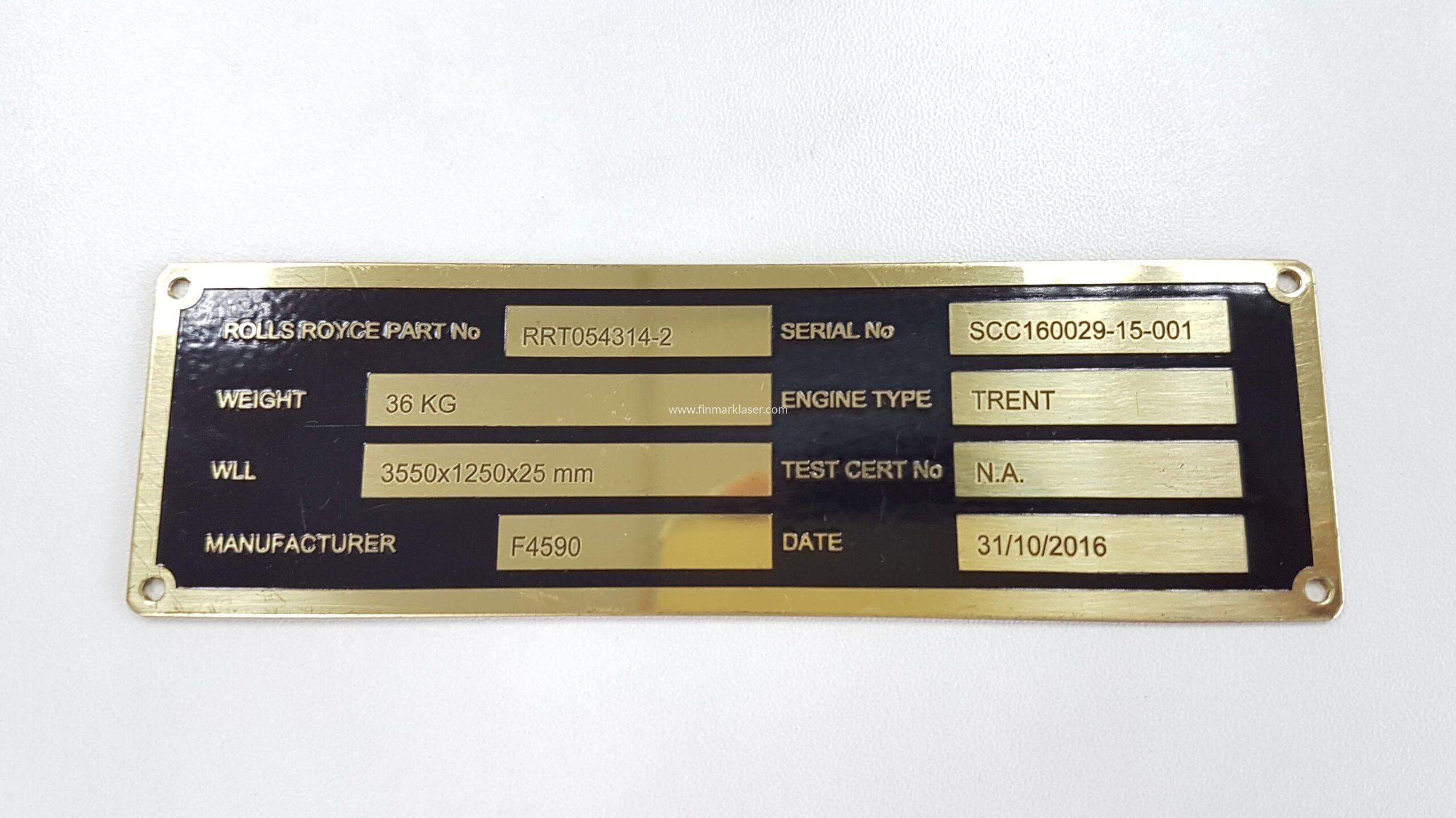 DATA PLATES & BARCODES Finmark Laser
