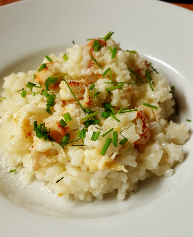 Jokirapurisotto crayfish risotto Finnlicious cooking