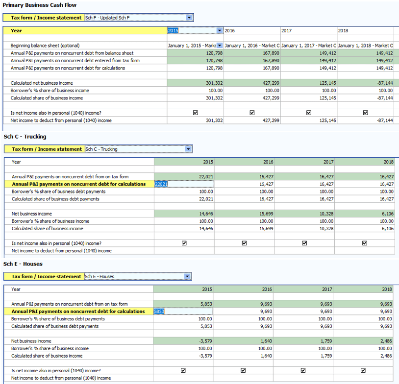 How to use Global Cash Flow Analysis FINPACK