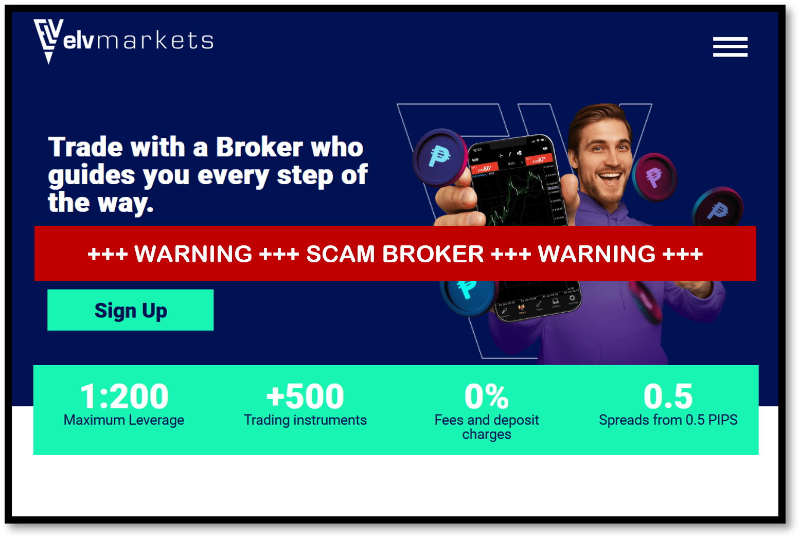 Attention Warning Against ELV Markets Broker Scam Focused On LATAM