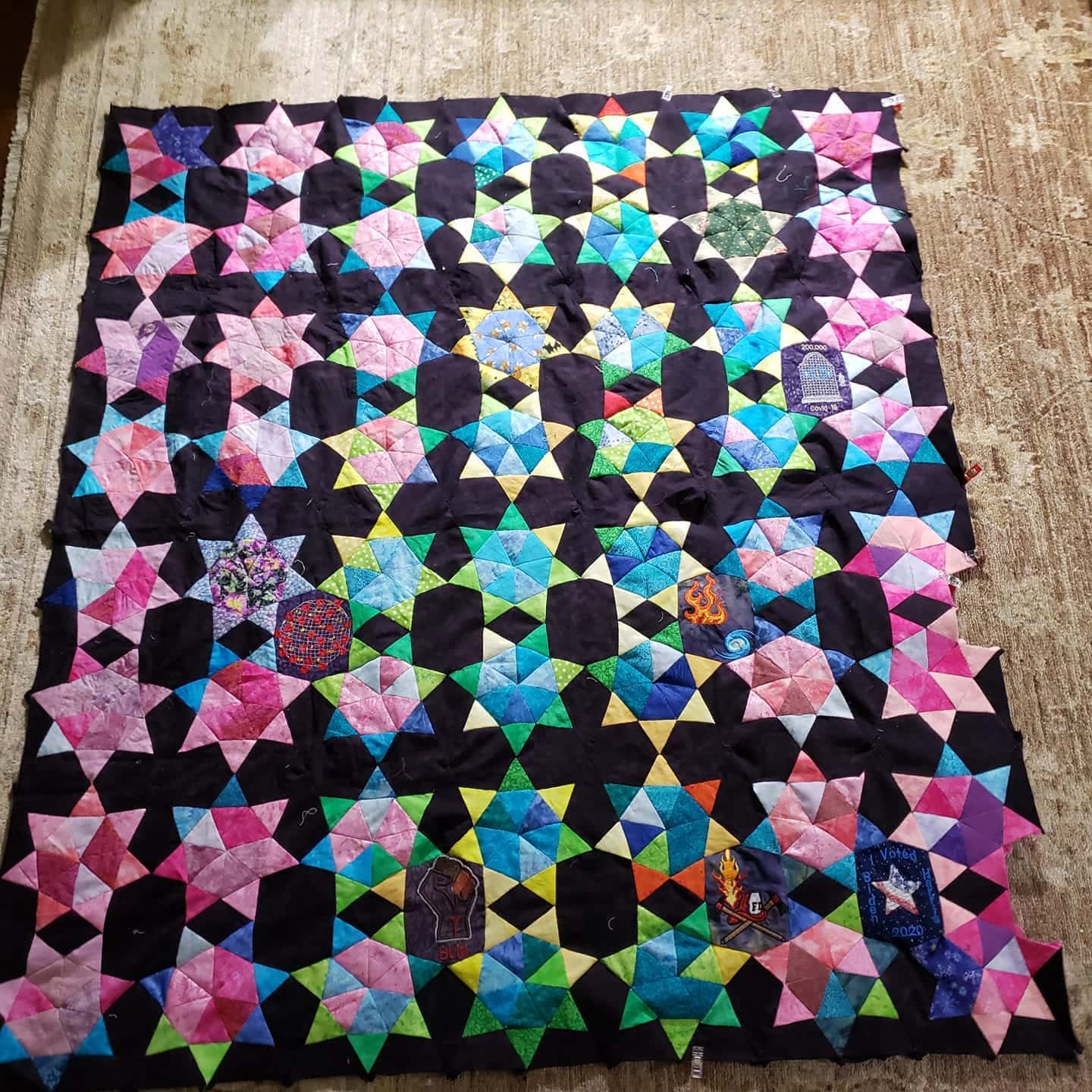 Temperature Quilt Pattern paper piecing pattern