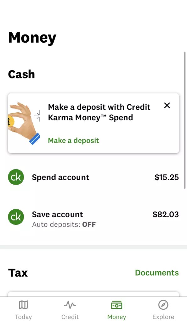 2012 Credit Karma Money Spend Account Review