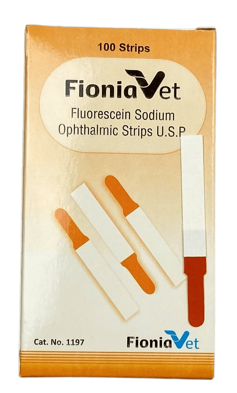 Eye test Fluorescein, 100 strips, 5/pk Fionia Veterinary Ltd.