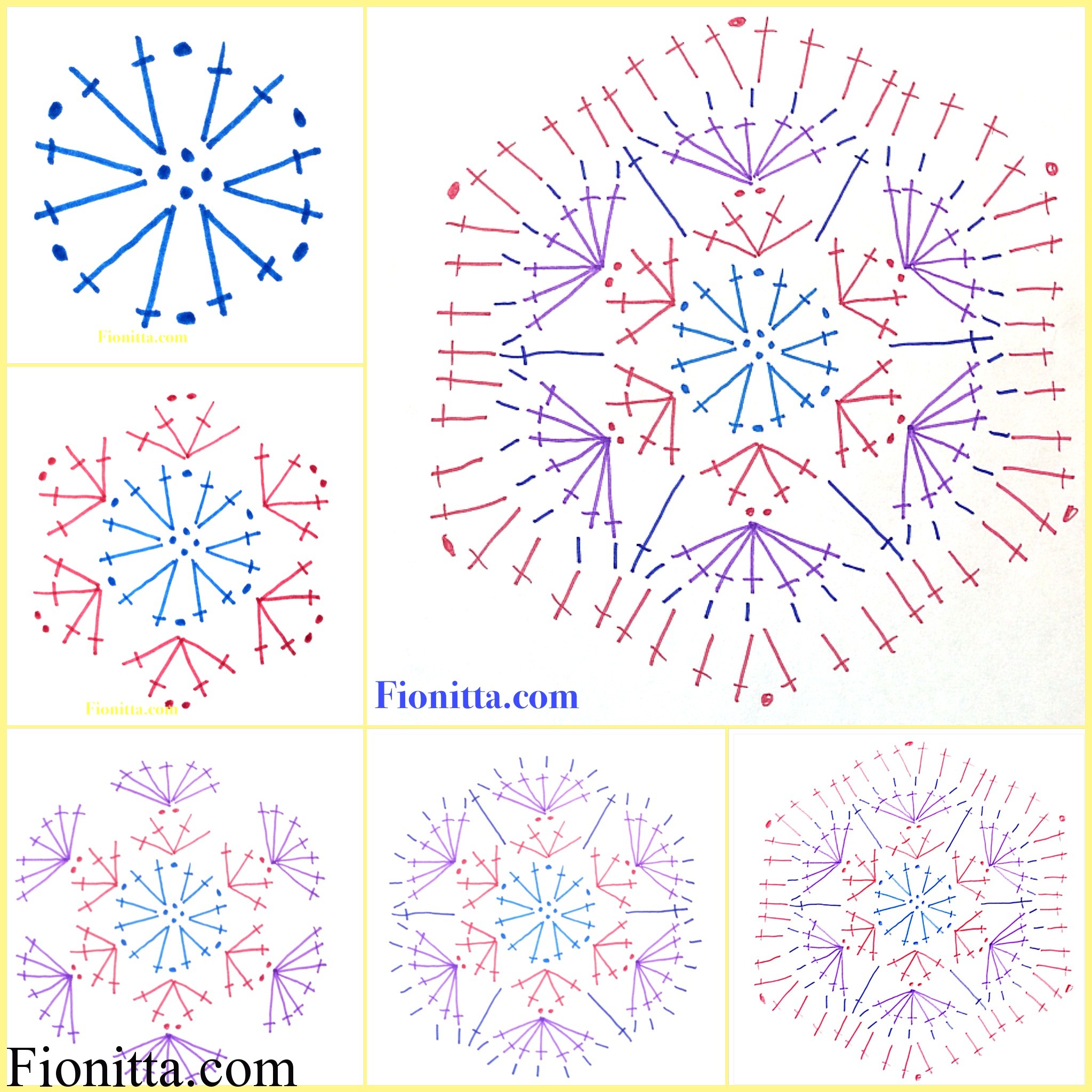 African flowers Fionitta crochet