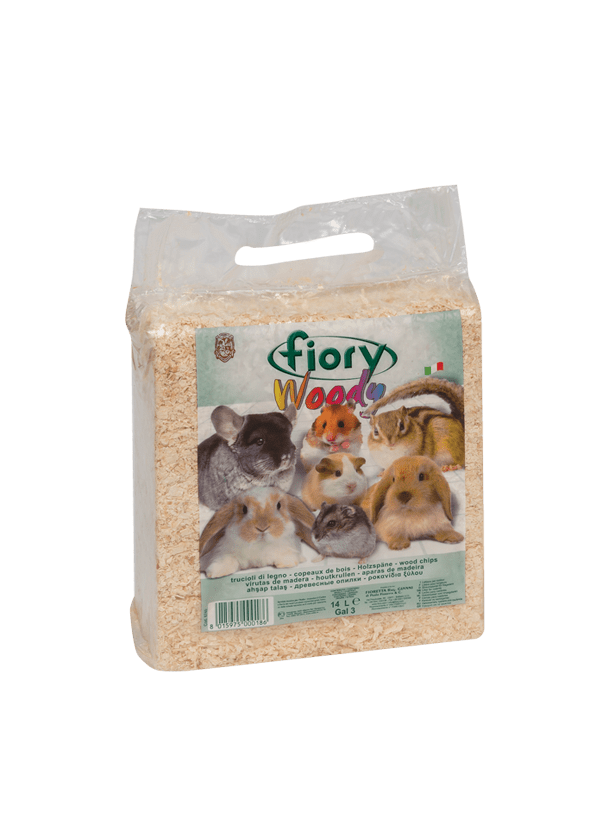 Woods chips litter for rodents fiory