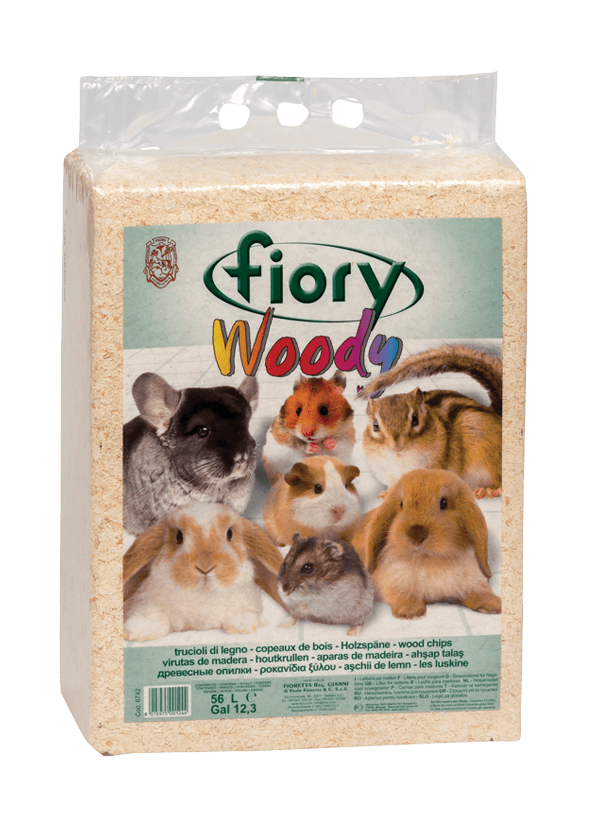 Woods chips litter for rodents fiory