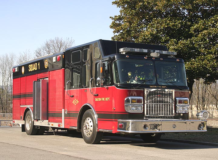 Fire Engines Photos Dalton, GA Squad 1. Spartan Heavy Rescue