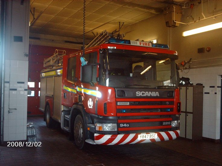 Fire Engines Photos Scania fire engine at Kilmarnock Fire station