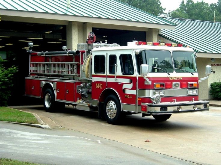 Fire Engines Photos City of Marietta Fire Department Ladder side
