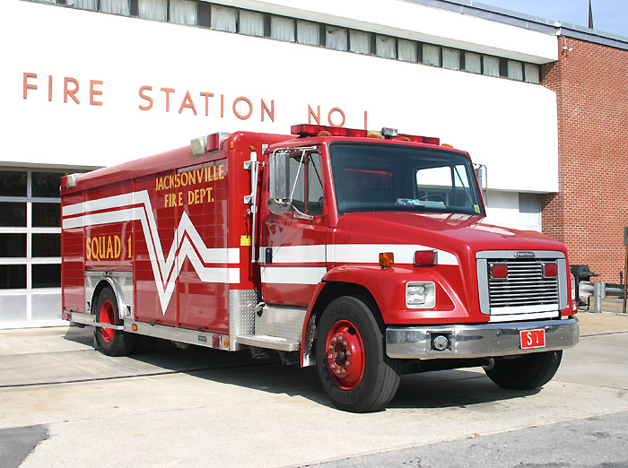 Fire Engines Photos Jacksonville, NC Squad 1 Freightliner