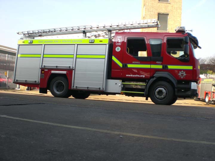 Fire Engines Photos East sussex new Volvo FLL15 Bexhill Fire station