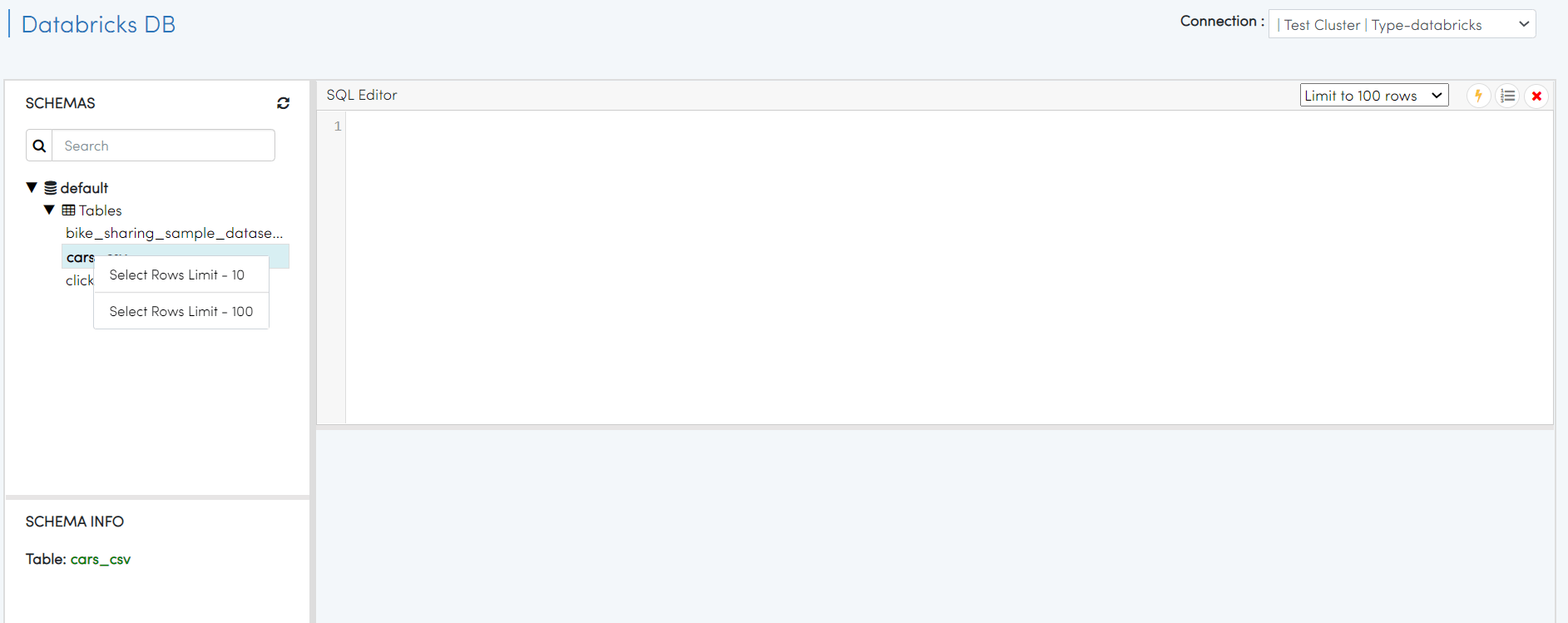 Browsing Databricks Tables — Sparkflows 0.0.1 documentation