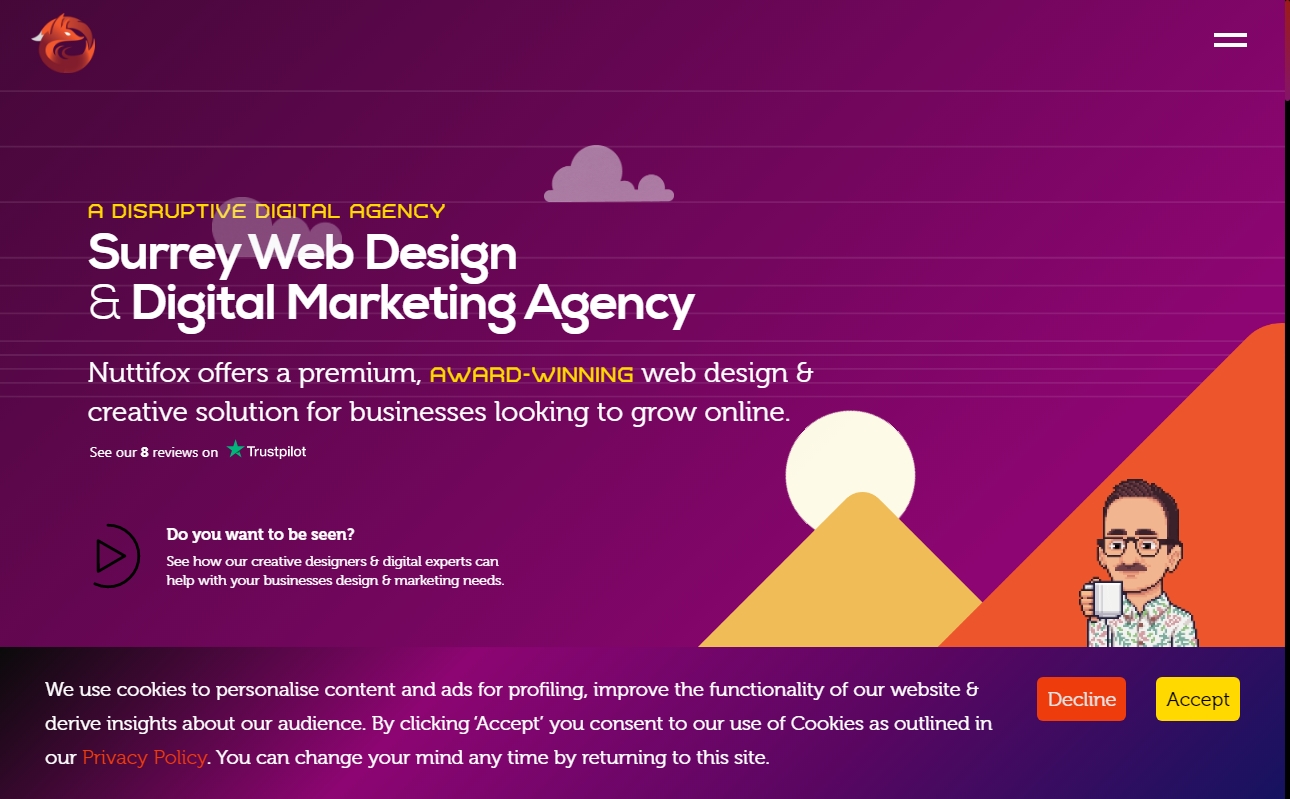 18 Best Purple Web Designs for Inspiration Fireart