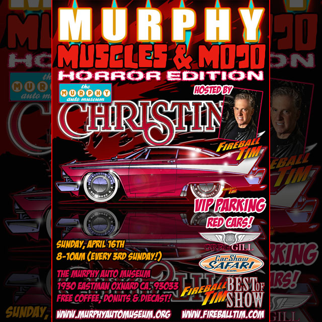 THIS SUNDAY is MUSCLES & MOJO at the Murphy… Motor Junkies Before